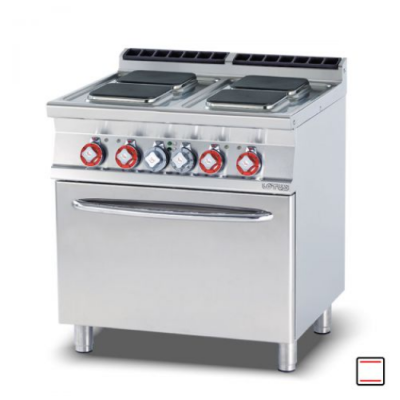  Κουζίνα ηλεκτρική 4 εστιών με φούρνο ηλεκτρικό στατικό  CFQ4-78ET 